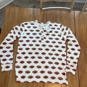 Henley Adult Shirt Football Kate Quinn Super Soft Bamboo Unisex Men’s Small